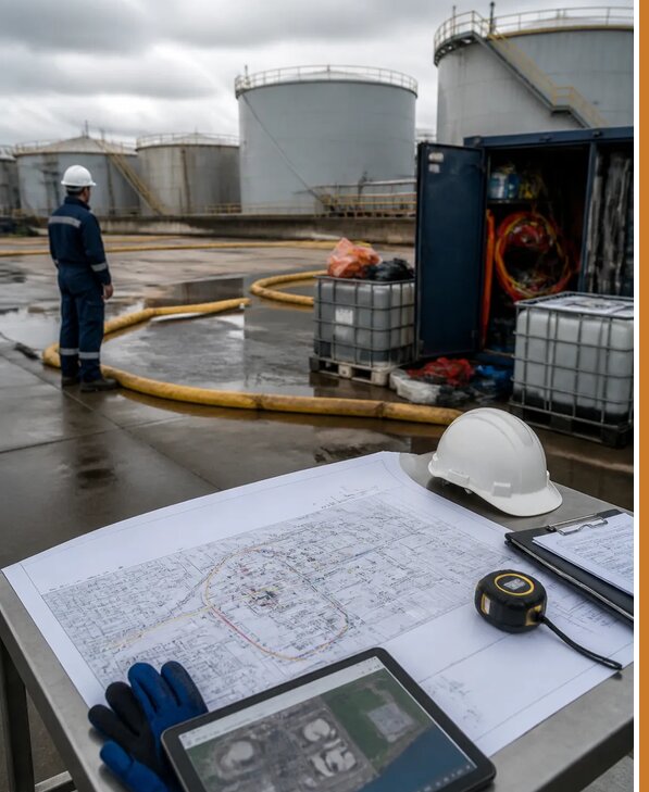 Разработка плана ликвидации разливов нефти в Нефтеюганске